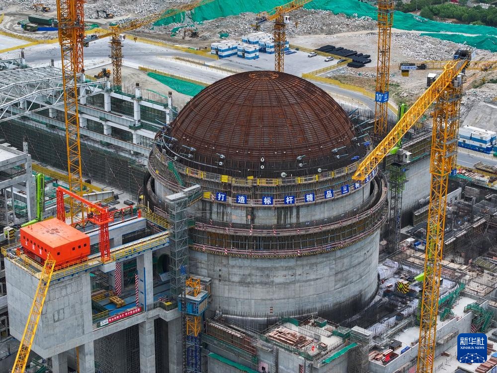 田灣核電基地7、8號機組工程建設穩步推進，助力能源結構優化